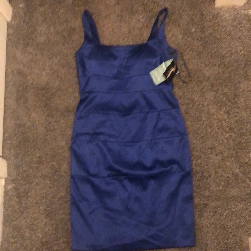 Blue evening dress